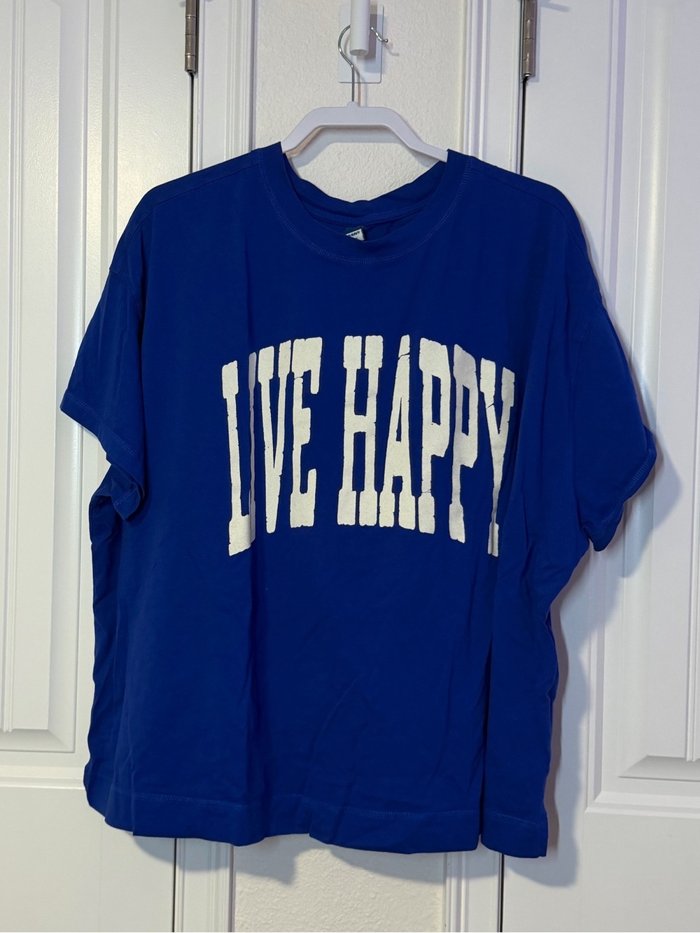 Old Navy Blue LIVE HAPPY Graphic Tee